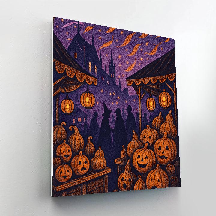 Nocturne Pumpkin Plaza paint by numbers