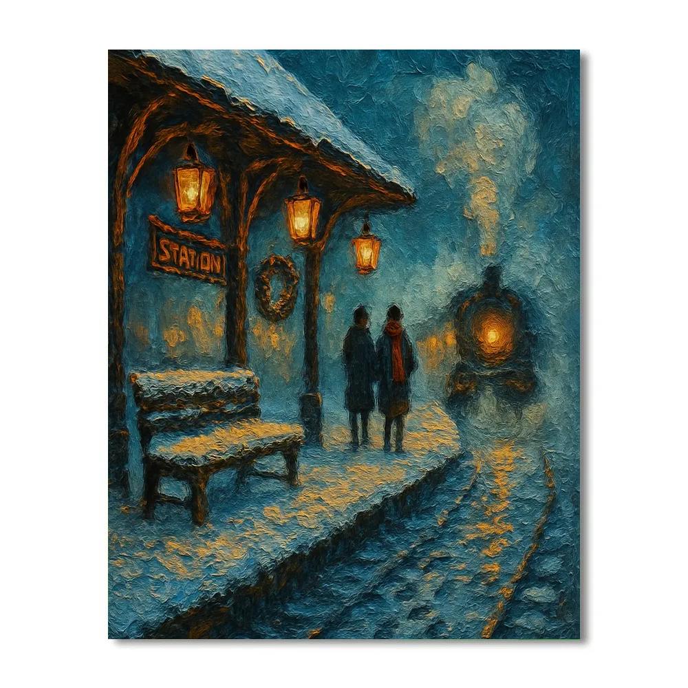 Northern Lantern Train Station painting number kit
