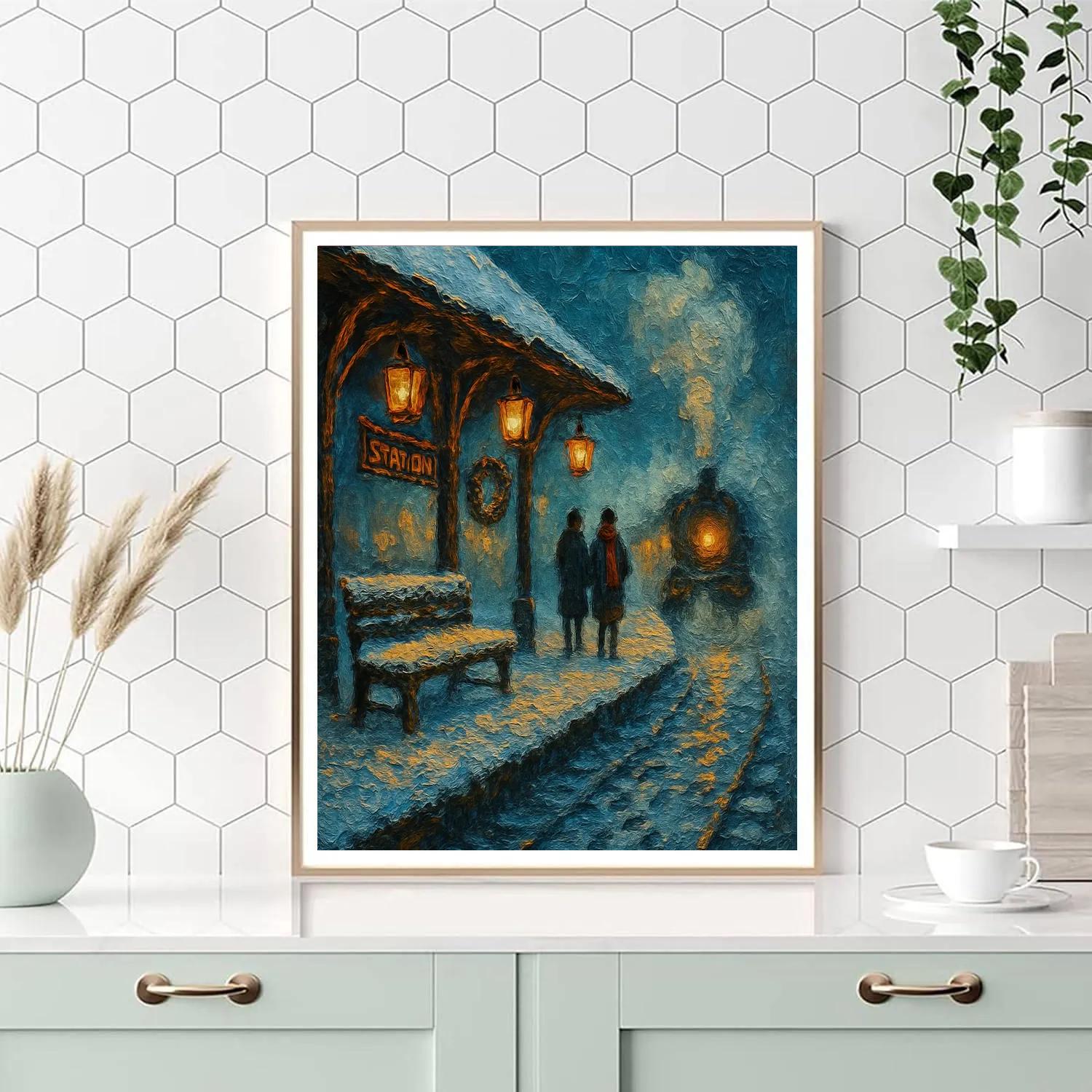 Northern Lantern Train Station painting number kit