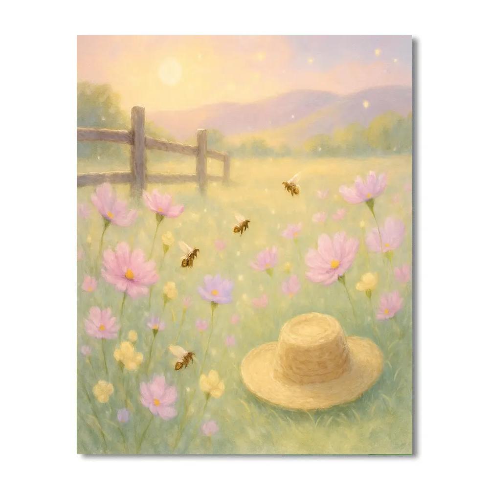 Flower Meadow Murmur paint by number