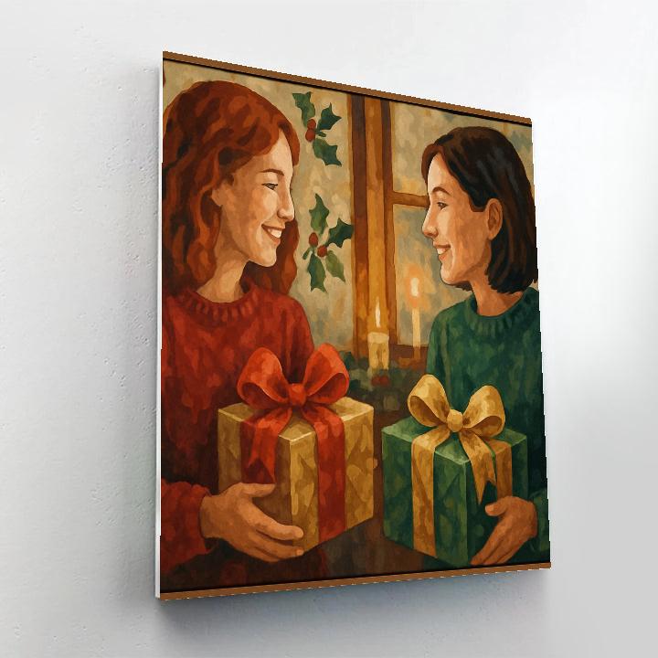 Festive Ribbon Exchange DIY paint by numbers