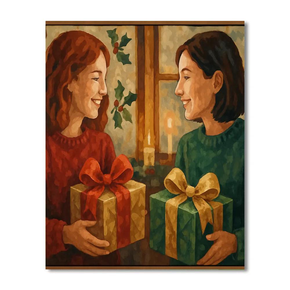 Festive Ribbon Exchange DIY paint by numbers