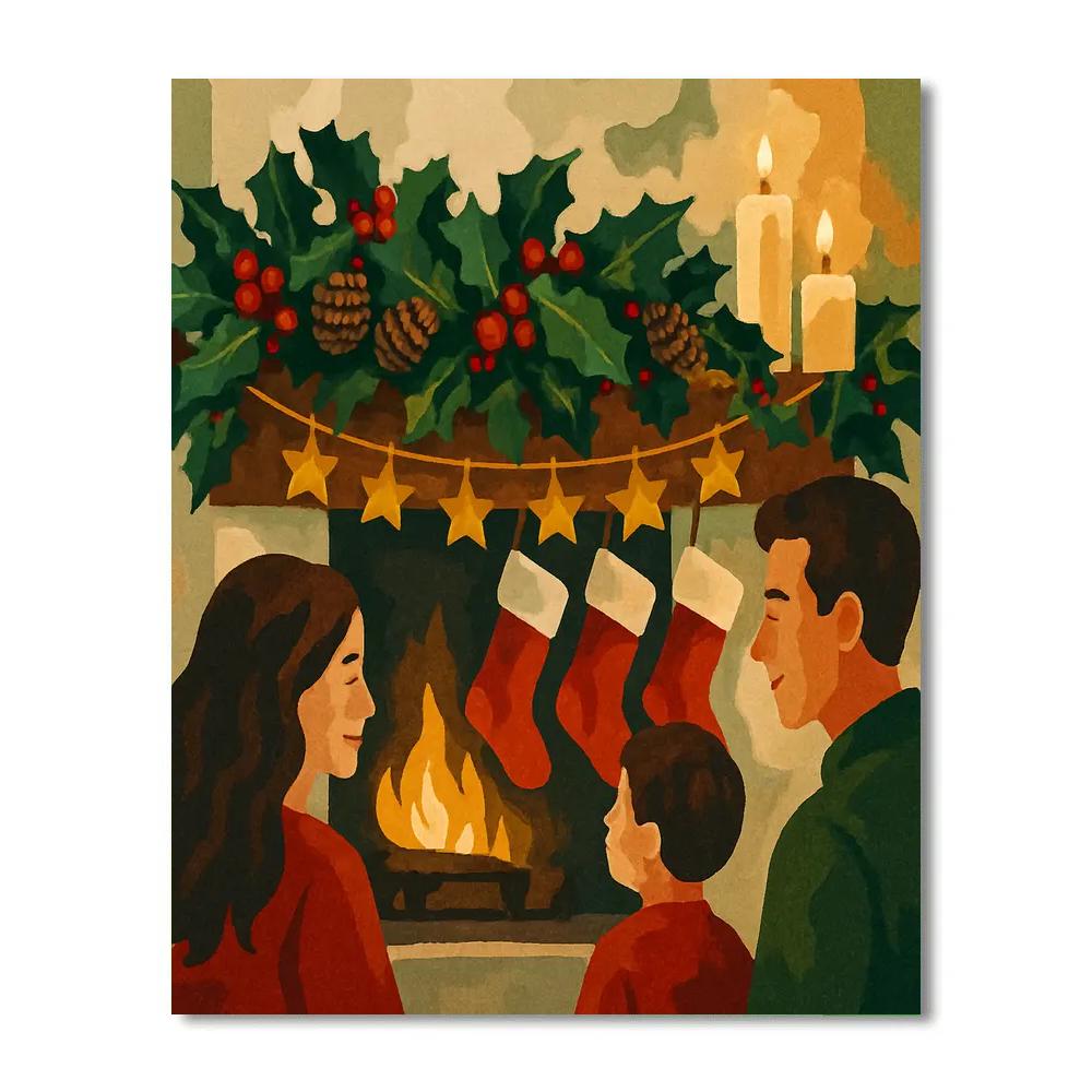 Starry Mantle Memories Numbered painting kits