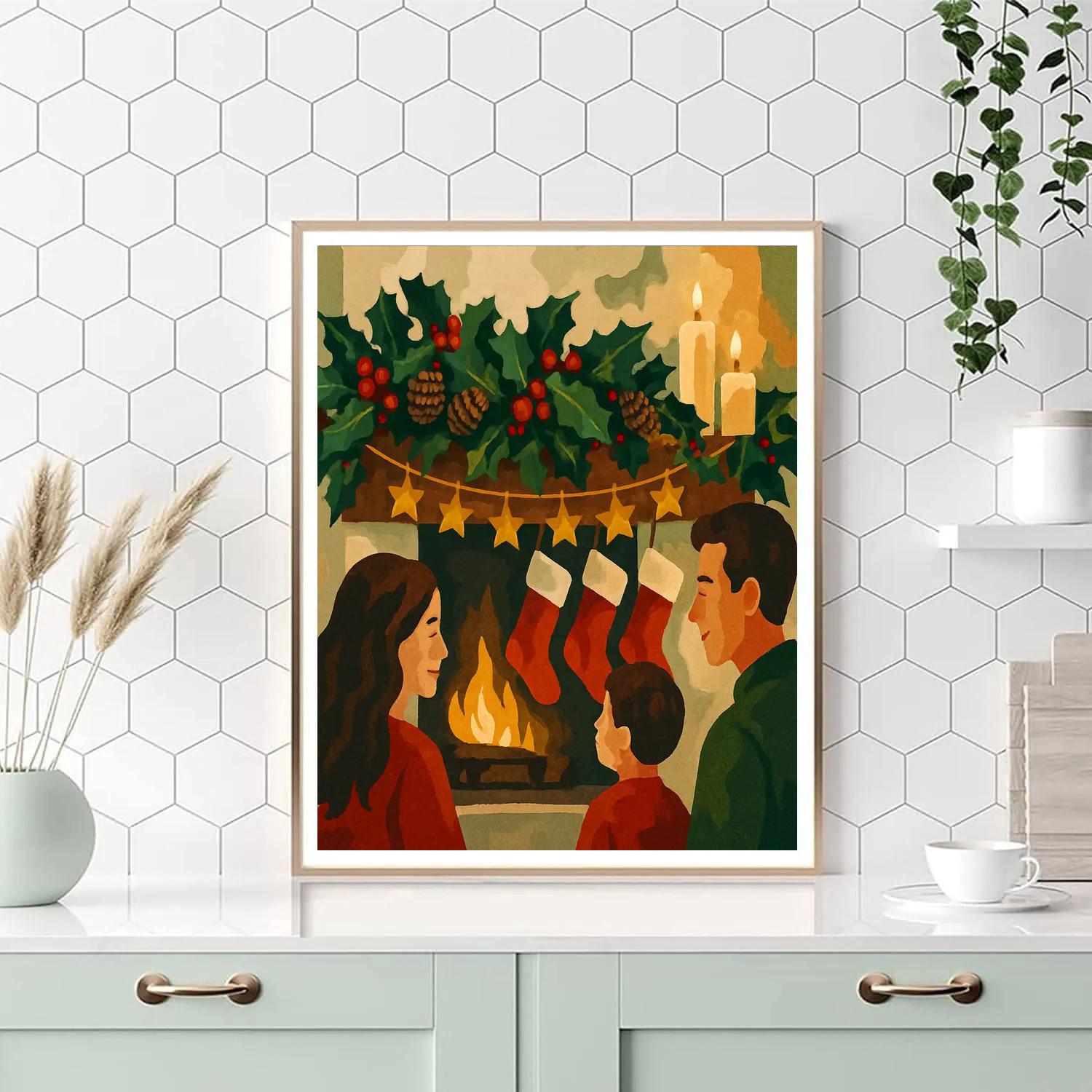Starry Mantle Memories Numbered painting kits