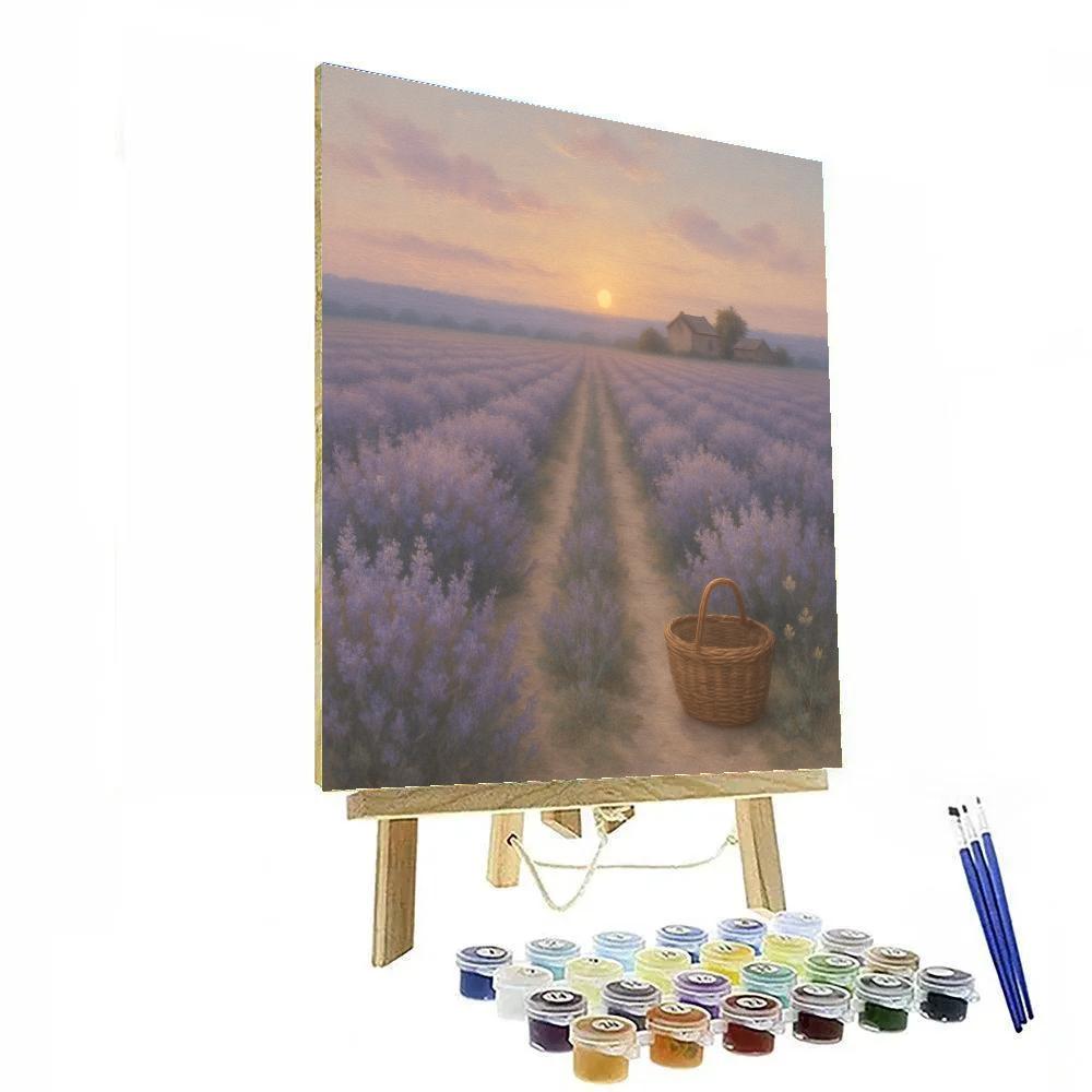 Lavender Twilight Field paint by color