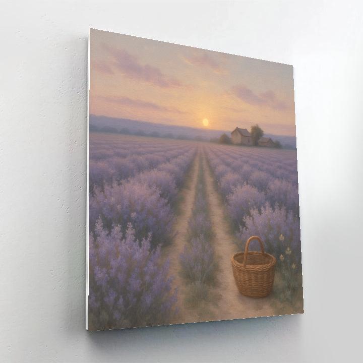 Lavender Twilight Field paint by color
