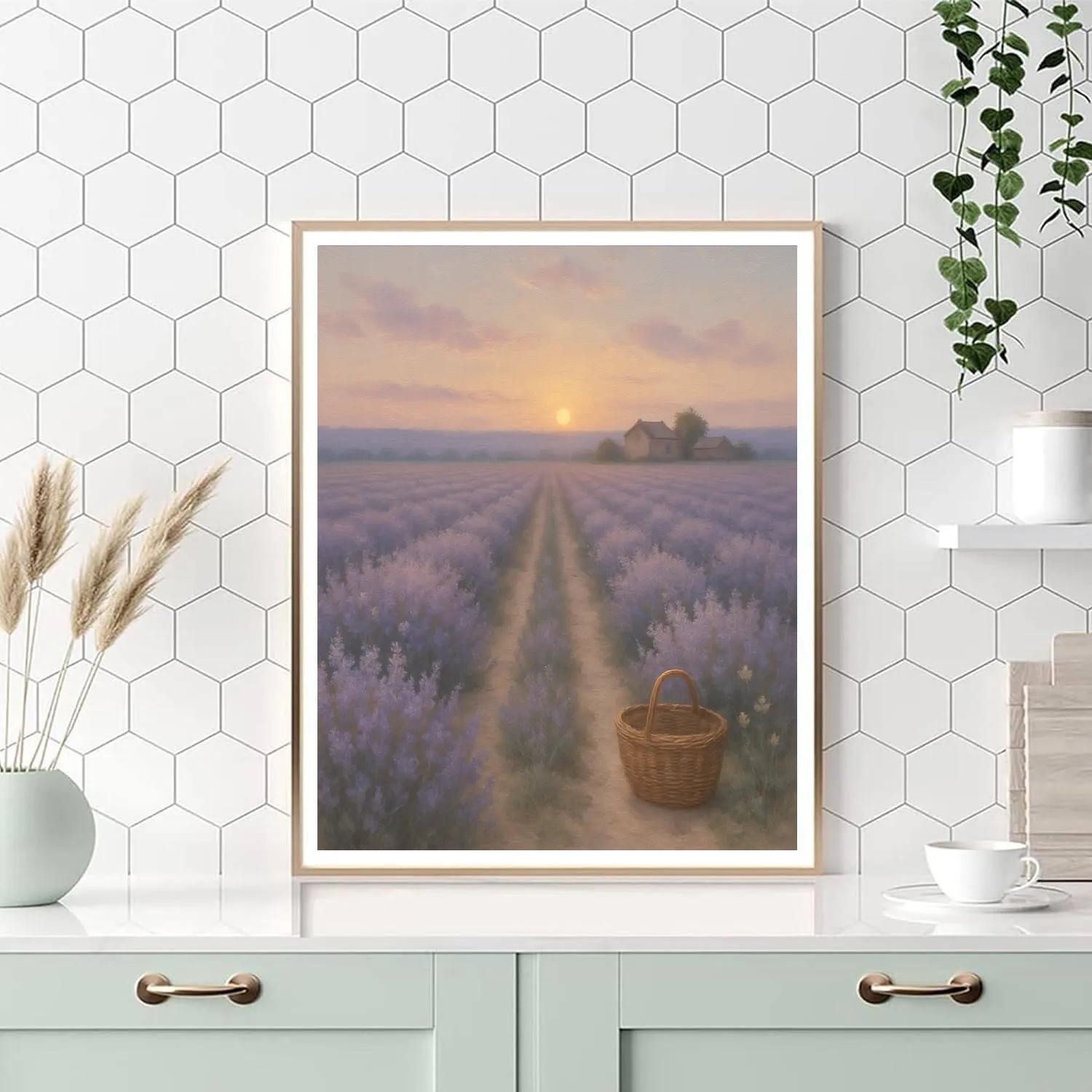 Lavender Twilight Field paint by color