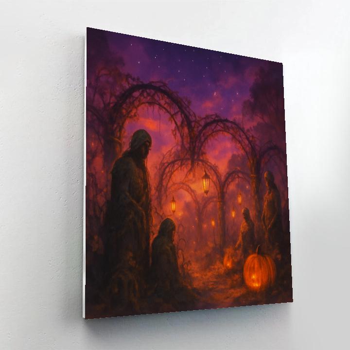 Forgotten Garden At Dusk paint by number