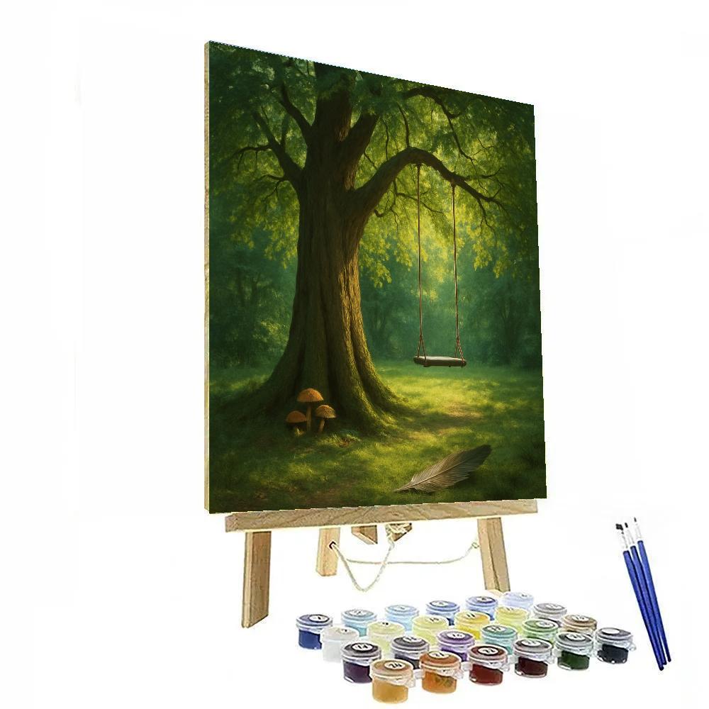 Tree Whispering Canopy Numbered painting kits