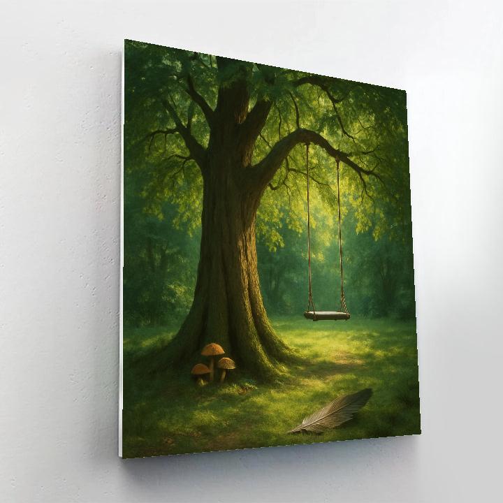 Tree Whispering Canopy Numbered painting kits