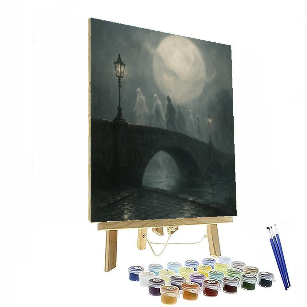 Specter Bridge At Moonfall Paint by numbers art