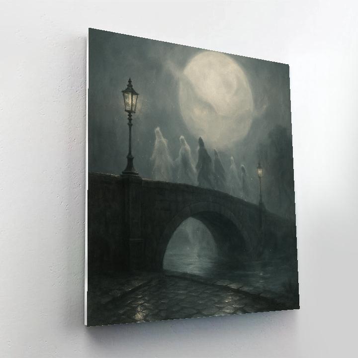 Specter Bridge At Moonfall Paint by numbers art