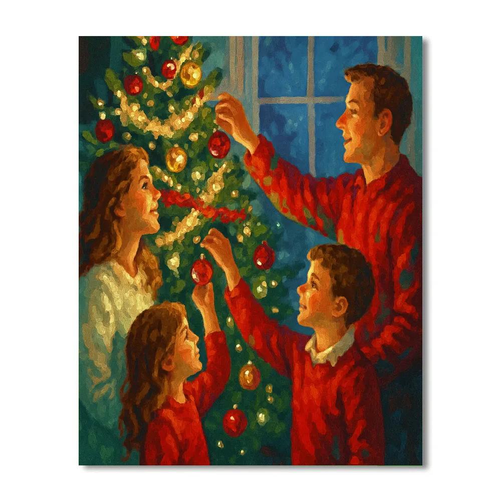 Twilight Tinsel Trimming Paint by numbers kits