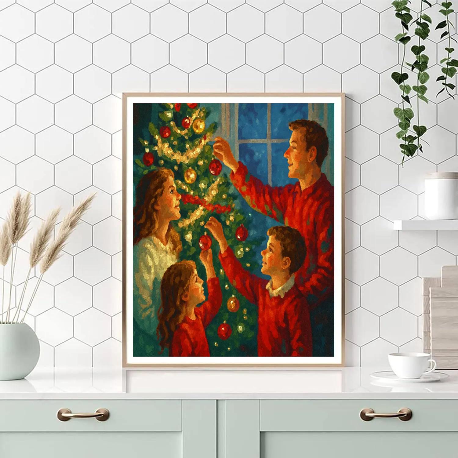 Twilight Tinsel Trimming Paint by numbers kits