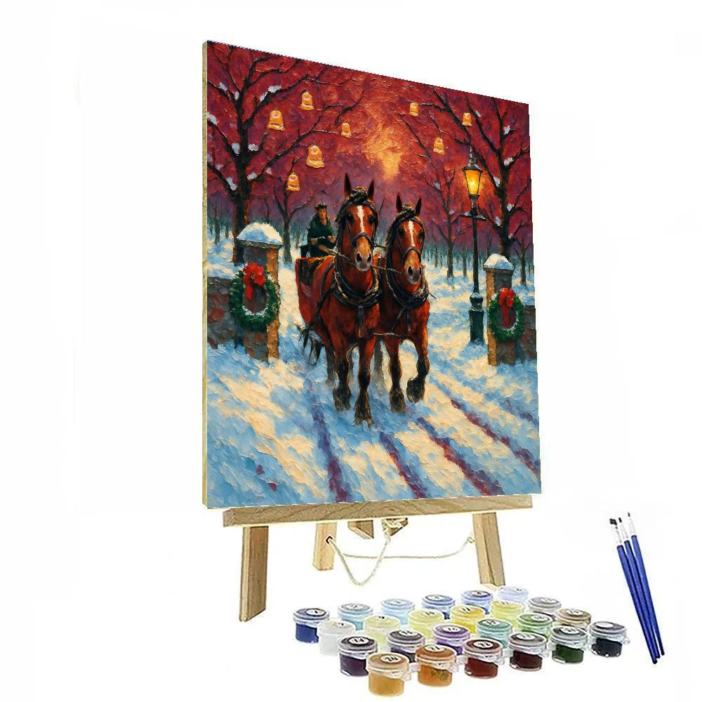 Sleigh Bell Orchard Crossing Paint by numbers kits