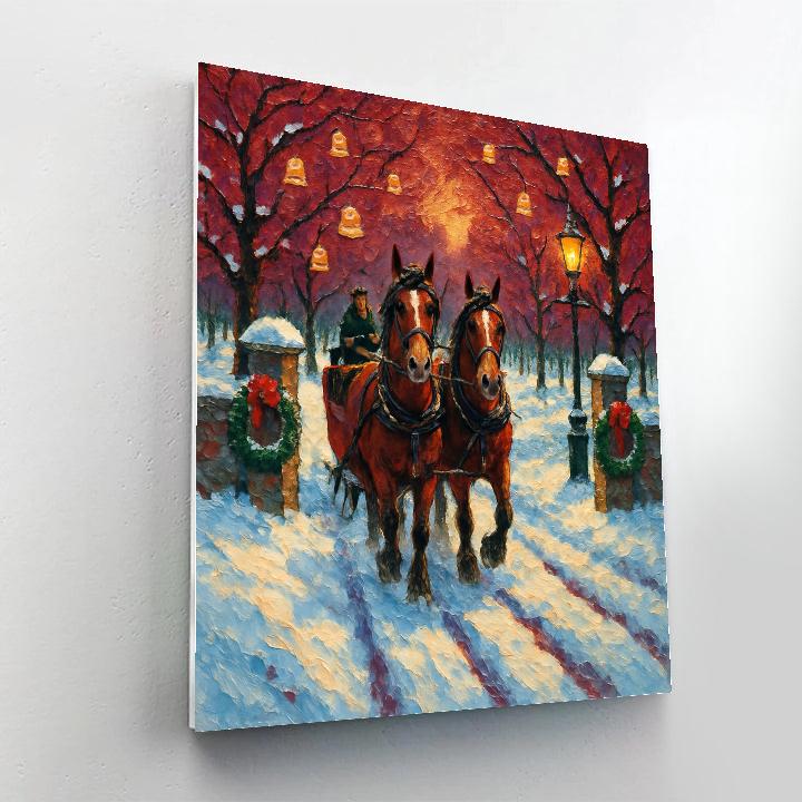 Sleigh Bell Orchard Crossing Paint by numbers kits