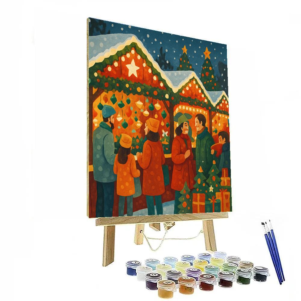 Festive Lights And Cheer paint by numbers