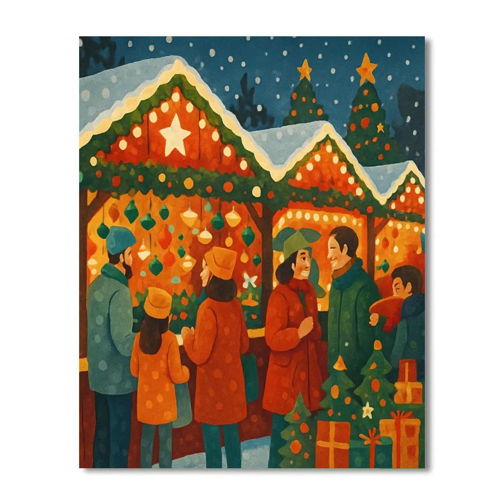 Festive Lights And Cheer paint by numbers