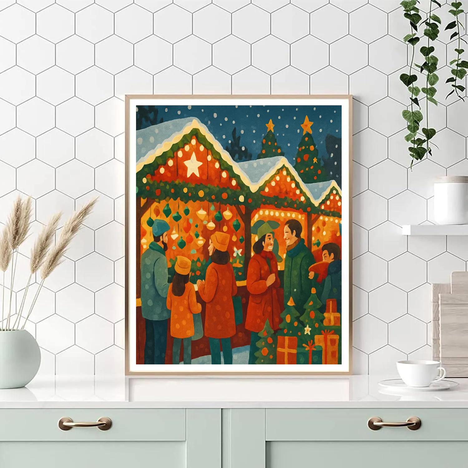 Festive Lights And Cheer paint by numbers