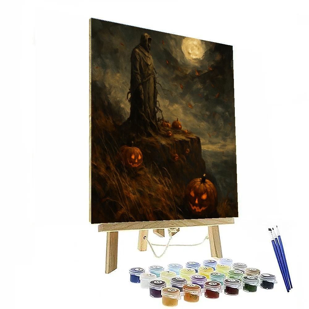 Autumn Cliffside Warden Painting by numbers kit