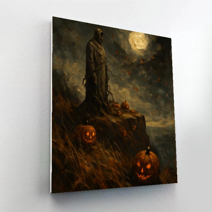 Autumn Cliffside Warden Painting by numbers kit