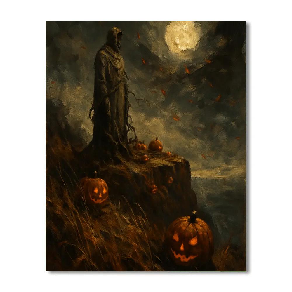 Autumn Cliffside Warden Painting by numbers kit