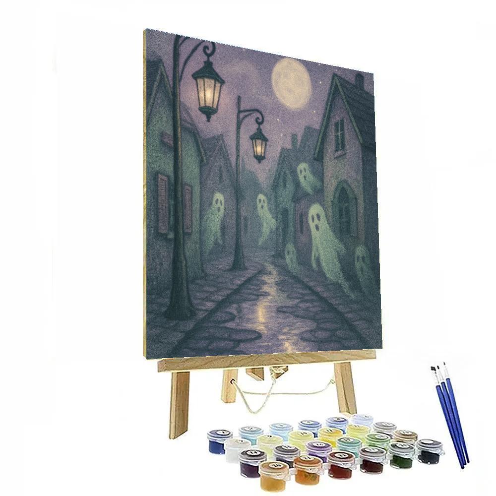 Foggy Lantern Lane Paint by numbers kits