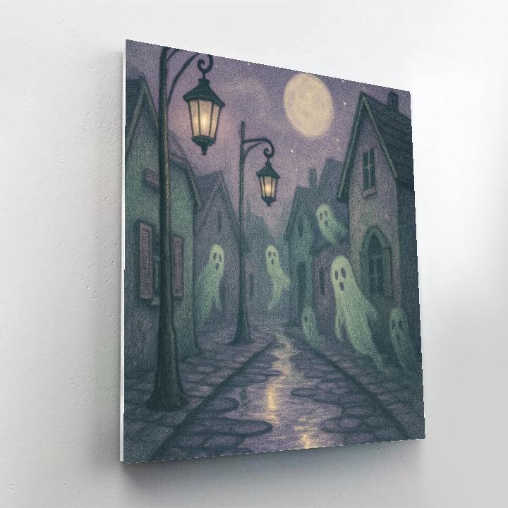 Foggy Lantern Lane Paint by numbers kits
