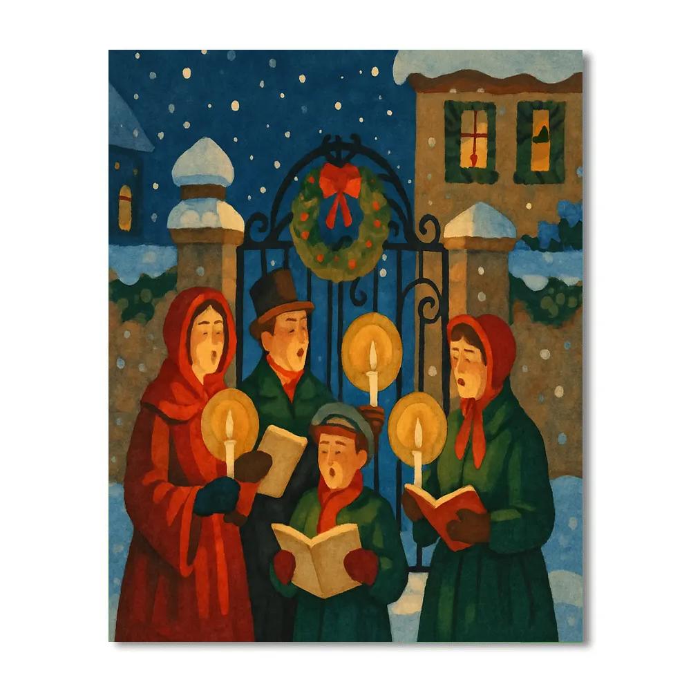 Cozy Midnight Carol paint by color