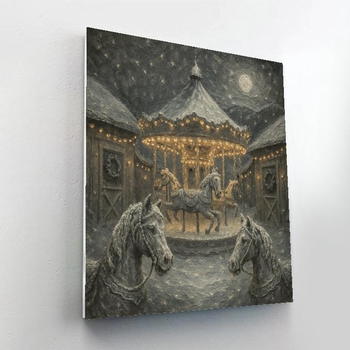 Frostbound Carousel Stables paint by color