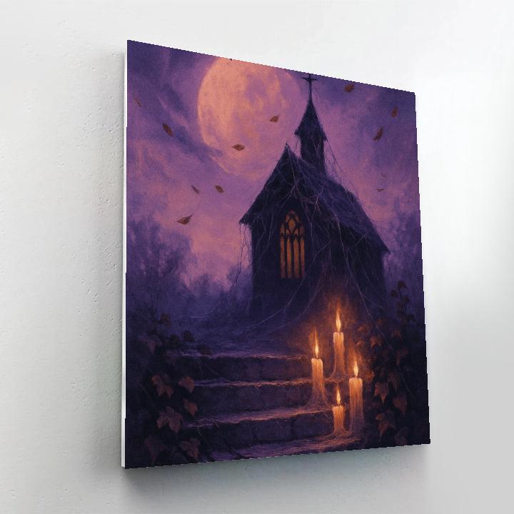 Cobwebbed Chapel Twilight Paint by numbers kits