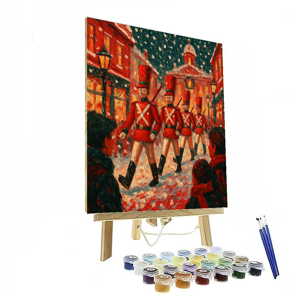 Nutcracker Parade On Main Street paint by numbers