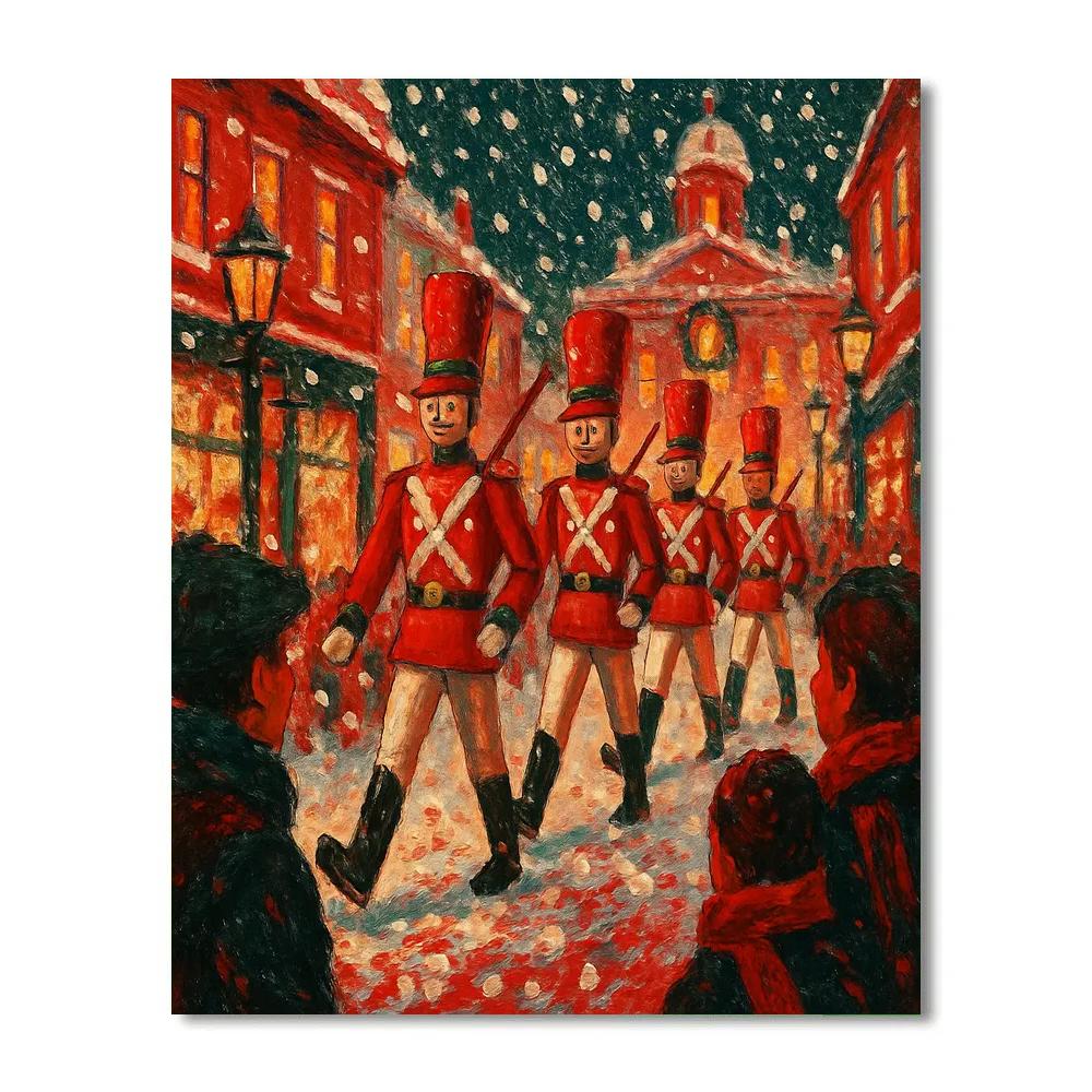Nutcracker Parade On Main Street paint by numbers