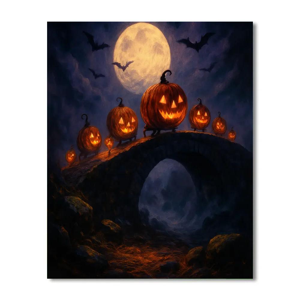 Moonbridge Pumpkin Caravan paint by color