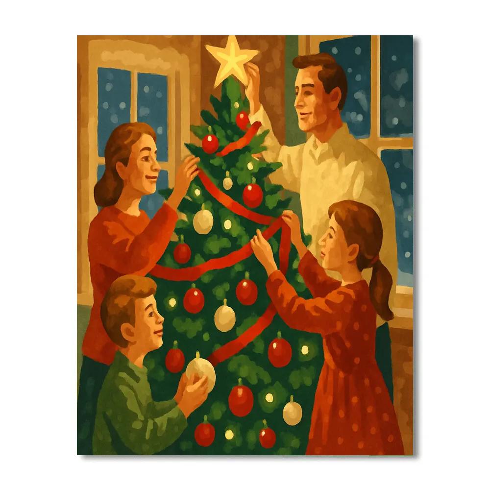 Ornament Trimming Premium Evening paint by numbers