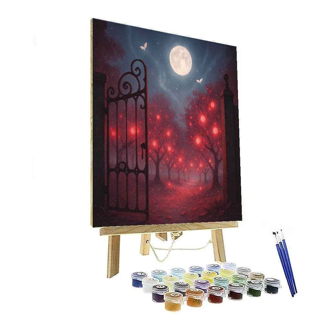 Phantom Orchard Gate paint by number