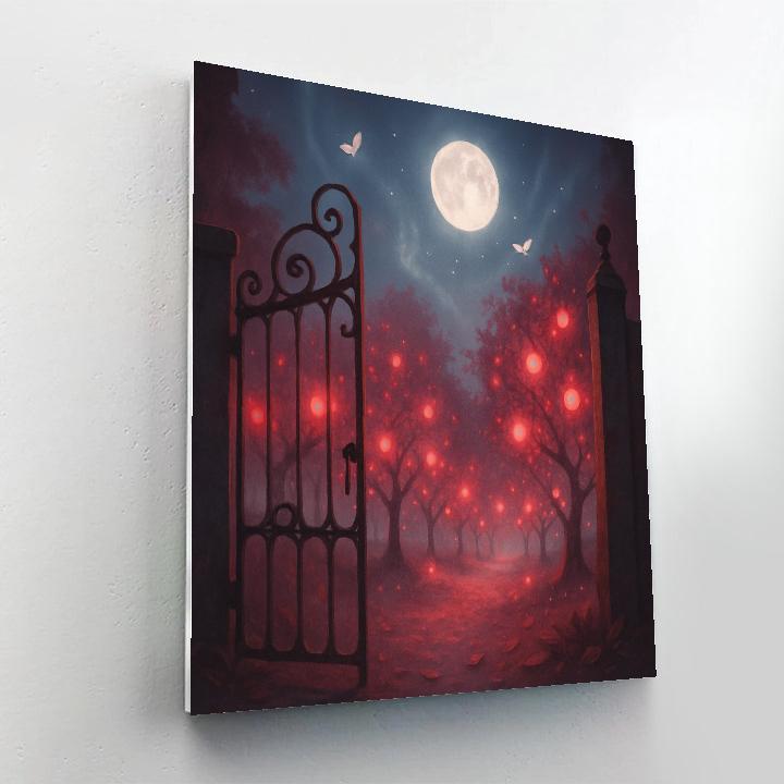 Phantom Orchard Gate paint by number