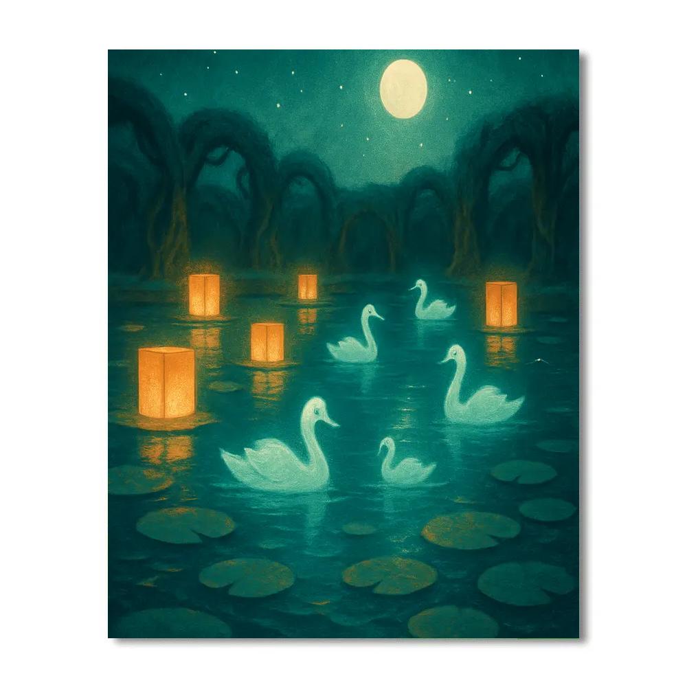 Lanterned Hollow Garden paint by color