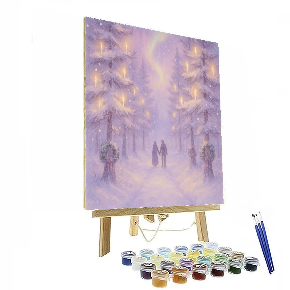 Whispering Pine Candle Lane Paint by numbers art