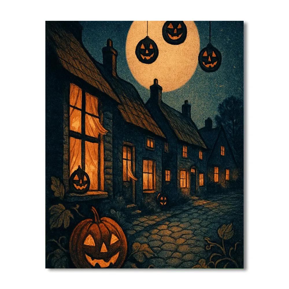Sable Lane With Candle Windows paint by color