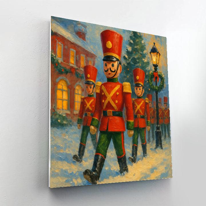 Toy Soldier Snow Watch paint by number