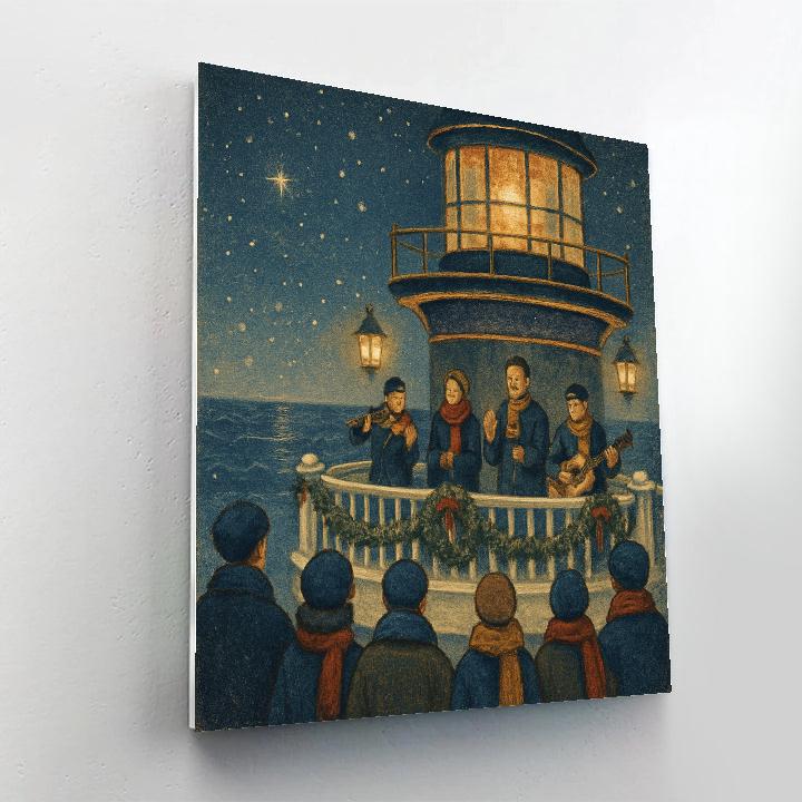 Frosted Lantern Lighthouse Concert Paint by numbers kits