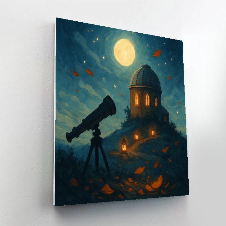 Lantern Ridge Observatory Number painting
