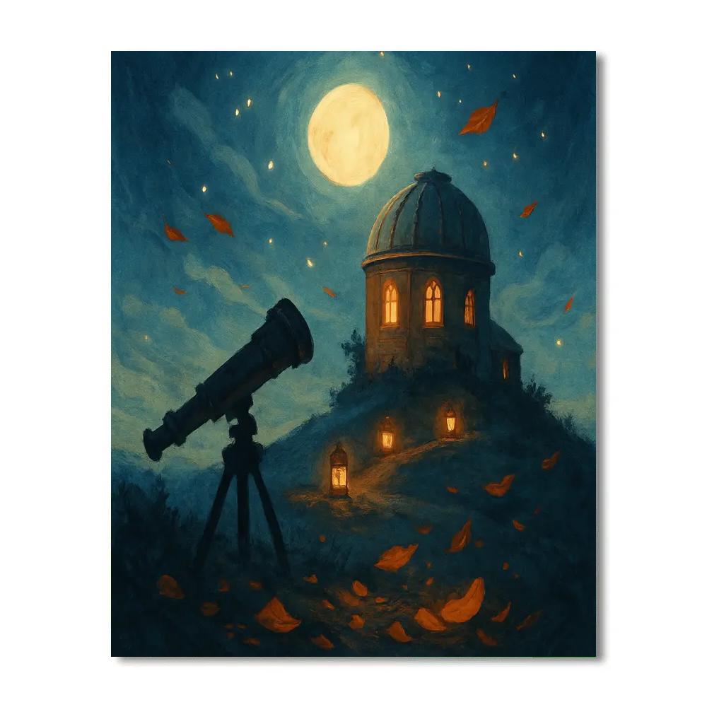 Lantern Ridge Observatory Number painting