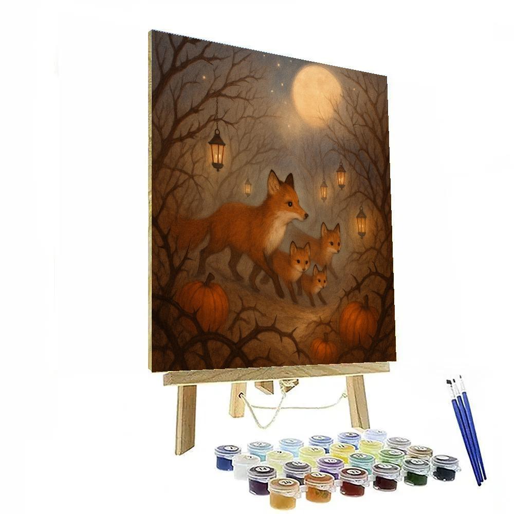 Moonlit Fox Hollow Painting by numbers kit