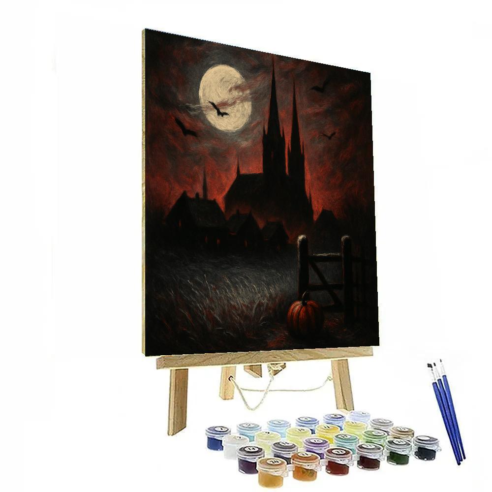 Spires Of The Silent Village Paint by numbers art