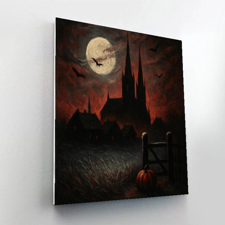 Spires Of The Silent Village Paint by numbers art