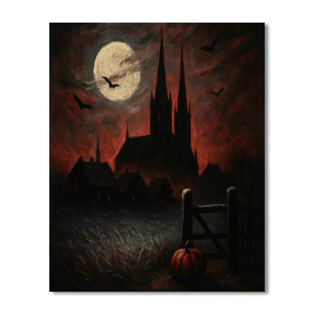 Spires Of The Silent Village Paint by numbers art