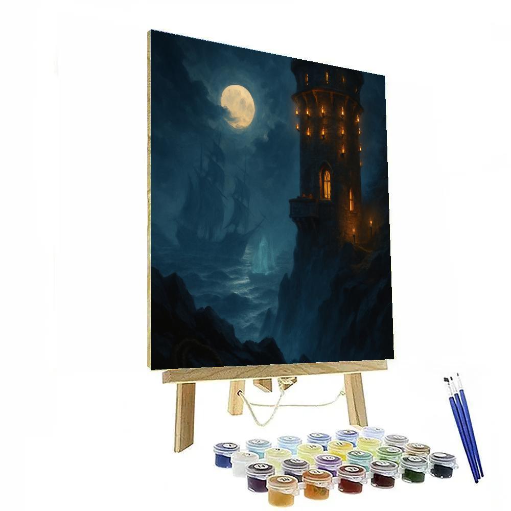 Lantern Coast Watchtower paint by numbers