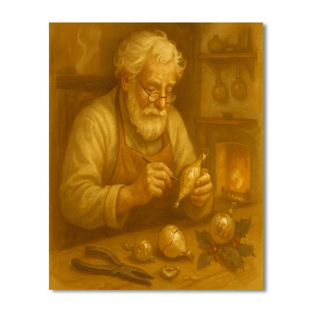 Hearthside Ornament Repair Shop paint by number